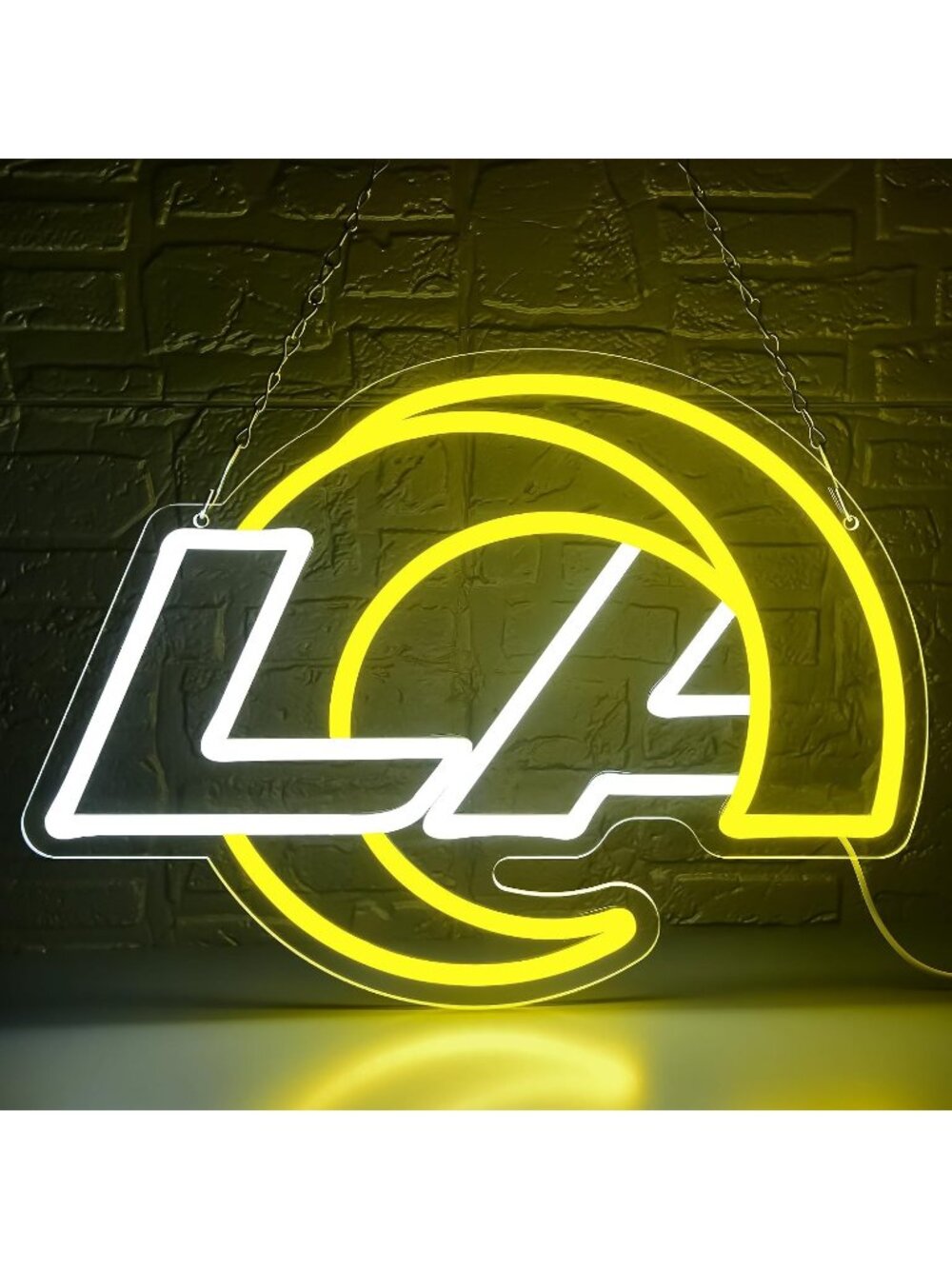Football Neon Sign Acrylic Silicon Red White Dimmable LED Light Football Theme